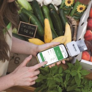 Farmers Market using Mobile payment device